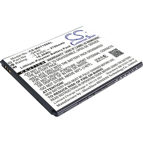 NX - Batterie téléphone, smartphone, GSM pour Motorola 3.8V 2700mAh - SNN5967ASNN5967B