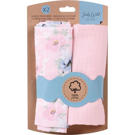 Ensemble de 2 langes enfant 100% coton