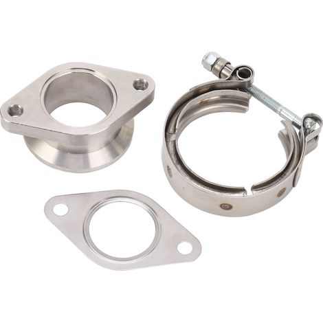 Bride de soupape de décharge 42 mm à 2 boulons vers bride MVS V avec collier de serrage et adaptateur anti-fuite pour soupape de décharge (1/5)