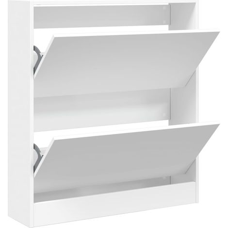 Schuhschrank Weiß 80x21x87,5 cm Holzwerkstoff vidaXL