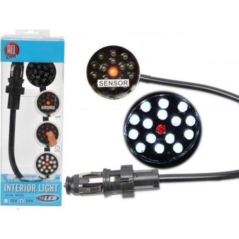 Luce interna per auto 12V a led con sensore di accensione