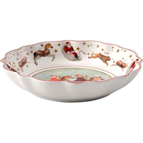 Annual Christmas Edition Assiette Creuse 2024 Multicolore, Coupe Petite, Bol de l'Année, Article de Noël, Porcelaine (1/5)