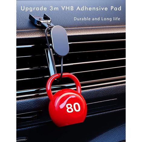 Support magnétique pliable pour téléphone de voiture, compatible avec iPhone et Samsung - Argent (1/4)