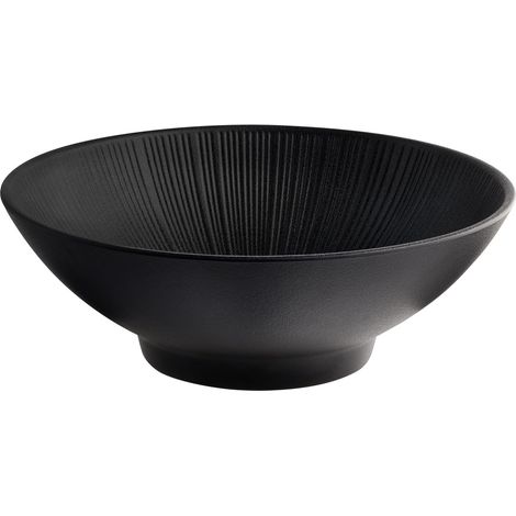 85288 Bol NERO - Mélamine, Ø 29 cm, 2,8 litres, noir, empilable, lavable au lave-vaisselle (1/5)