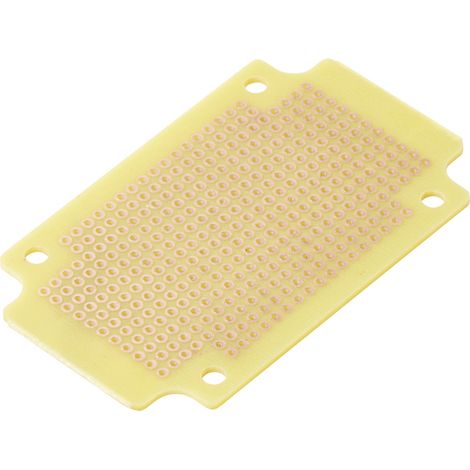 TRU COMPONENTS 98003C10 Experimentierplatine  Hartpapier (L x B) 76.5 mm x 46.5 mm 35 µm Rastermaß 2