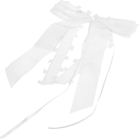 10 Ruban, Antenne, Voiture, Organza, Cœur, Blanc, Polyester, Mariage, Fête, Décoration(Troisième trimestre : septembre) (1/5)