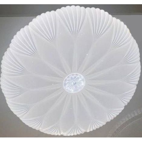 Trade Shop - PLAFONIERA 40CM MIT CENTRAL CRISTAL GLITTER LED 50W BIS LIGHT 6500K 70973 -