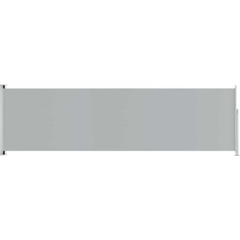Toldo lateral retráctil de jardín gris 180x614 cm vidaXL (1/6)