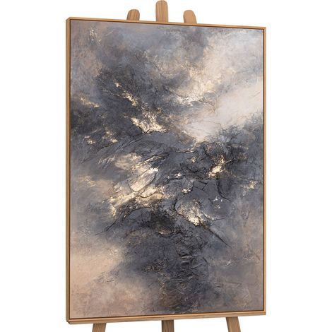 Gemälde Himmelsglühen Rahmen Eichefarben 120x80 cm (1/5)