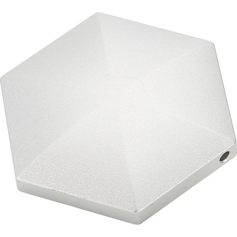 Jouet anti-stress hexagonal argenté pour bureau et voiture - Détente par pression du bout des doigts (1/5)