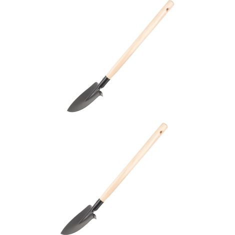 2 Pièces Outils de Jardin Pelle Outils Jardinage kit Jardinage s de Gardening Tools Lage Pelle à terreau Pelle à Terre végétale Pelle à bonsaï en Bois (1/5)