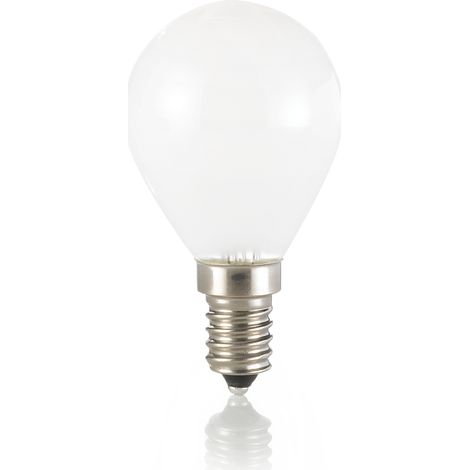 LAMPADINA ATTACCO E14 SFERA IN VETRO BIANCA 4 W 340 lm 3000 K Ø 45 x H 78 mm