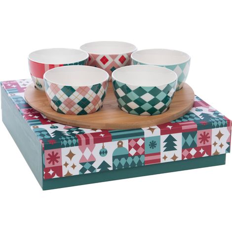 Amadeus - Coffret apéritif 5 bols Santa