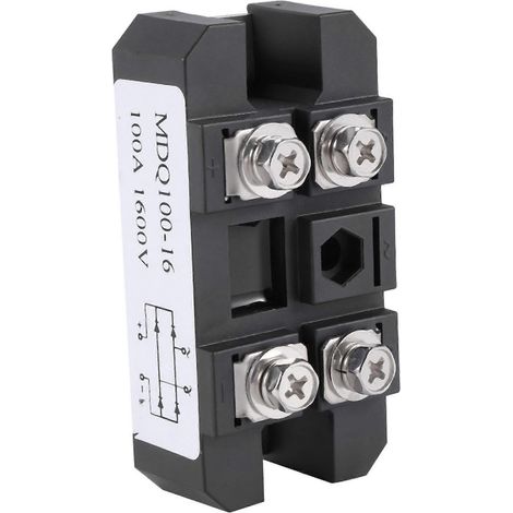 Pont Redresseur à Diode Monophasé MDQ 100A-1600V Noir, Redresseur de Courant 100A (1/5)