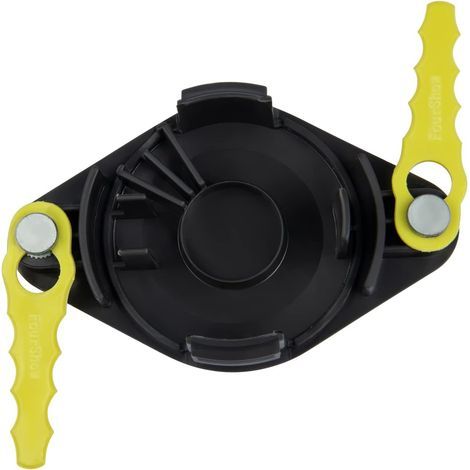 RAC155 + RAC158 Doppelt gezahnter Messerkopf, kompatibel mit Ryobi Akku-Rasentrimmern, 2 Messer (1/5)