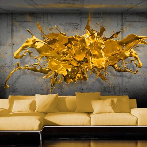 Papier Peint "Yellow Splash" 175 x 250 cm (1/2)