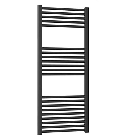 Termoarredo ercos opera nero opaco 500x1200 mm interasse 45 cm