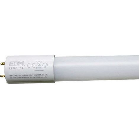 Tubo led t8 22 w 2400 lm 4000 k luz dia (eq.58w) ø2,6 x 150 cm (1/3)
