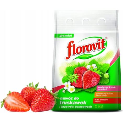 Fertilizzante Florovit per fragole e arbusti da frutto, 1 kg in granuli (1/2)