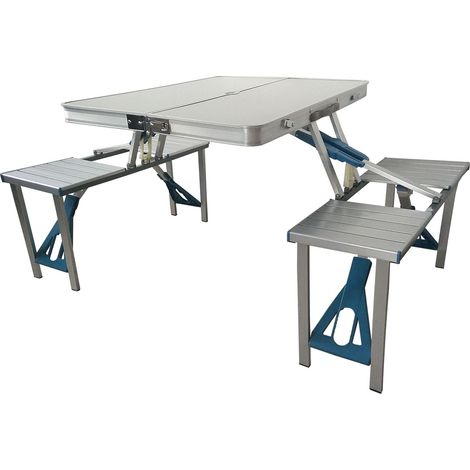 SVITA Camping Set Set de pique-nique Table de camping Meubles de camping Alu (1/3)