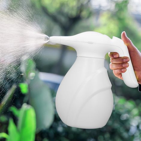 Arrosoir électrique lumineux, petit arrosoir domestique, pulvérisateur à pression, arrosoir automatique, blanc (1/5)