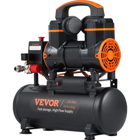 Compresseur d'air, capacité du réservoir de 24L, moteur de 900W, 2,2 CFM à 90PSI, 2800 à 3500 RPM, certifié CE (1/5)