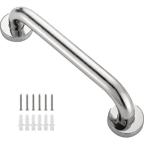 CREA 30 cm épaissir la barre d'appui de baignoire de salle de bains d'acier inoxydable main courante de sécurité pour la Toile de douche de baignoire (1/5)