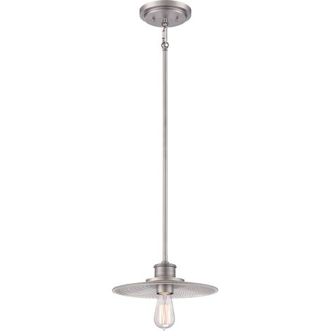 Elstead - Mini suspension plafonnier à 1 ampoule, nickel antique, E27 (1/5)
