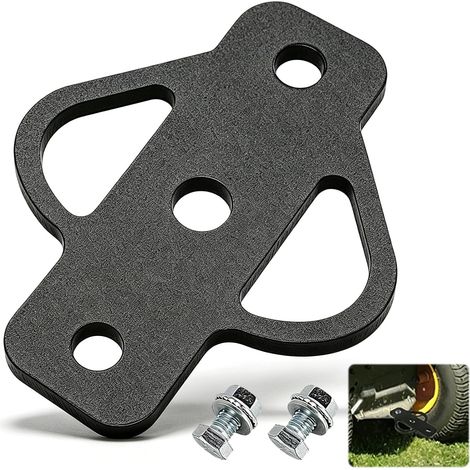 Attelage de remorque amovible universel pour tracteurs à gazon avec boulons, adaptateur d'attelage de remorque à 3 voies en acier pour tracteur à gazon, VTT, chariot de golf, tracteur de jardin (1/5)