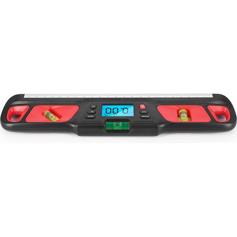 Rapporteur numérique avec écran LCD, niveau magnétique en acier inoxydable, jauge d'angle multifonctionnelle, prise en charge de la mesure des angles absolus et relatifs, fonction de maintien des donn (1/5)
