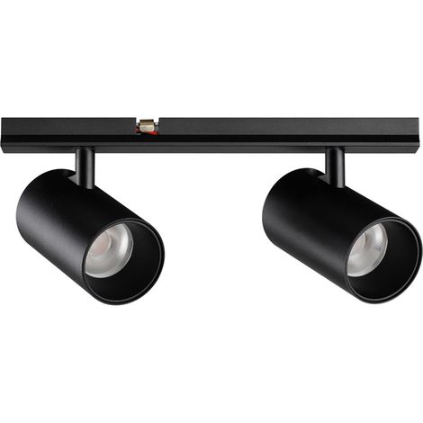 Illuminazione A Binario Contemporaneo Stick Alluminio Nero Led 10W 3000K Ip20