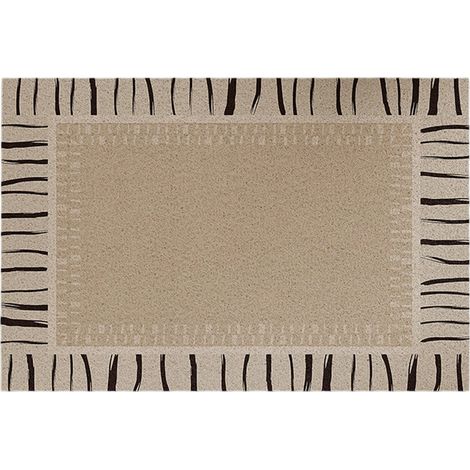 Tapis de sol de cuisine absorbant leau et lhuile - tapis de sol antidérapant essuyable sans lavage - 40  60 cm - Brun