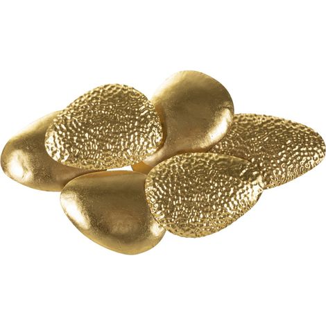Applique da muro Shell piccola in ferro dorato — 44×11×28 cm