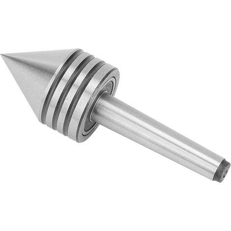 Contre-pointe tournante à 60° en acier rapide haute dureté pour le travail du bois de précision sur tour CNC (1/5)