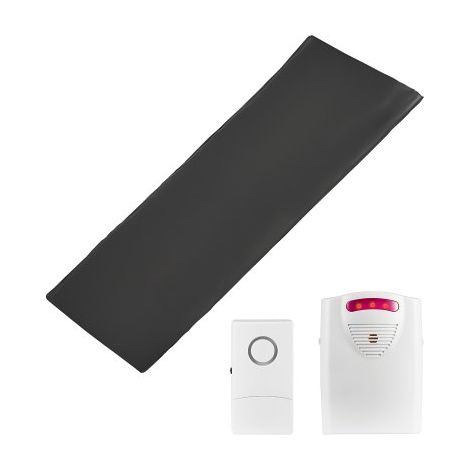 Sistema de Alarma de Cama a Adultos Mayores 35,6 x 76 cm Almohadilla de Sensor de Cama Inalámbrica con Buscapersonas Almohadilla de Prevención de Caídas para Hogar, Centro Rehabilitación (1/5)