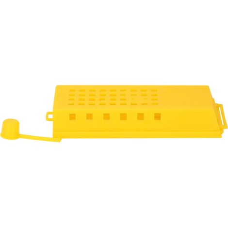 Königinnenfalle für Imker – Gelber Transportkäfig aus Kunststoff, 10 Stück – 8 x 3,8 x 1,2 cm (1/5)