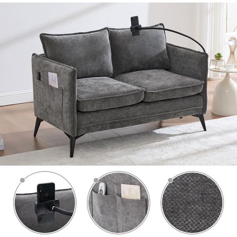 Canapé, en tissu, réglable, avec porte, pour balcon et terrasse, adapté au salon / chambre / balcon-Mi, assise confortable