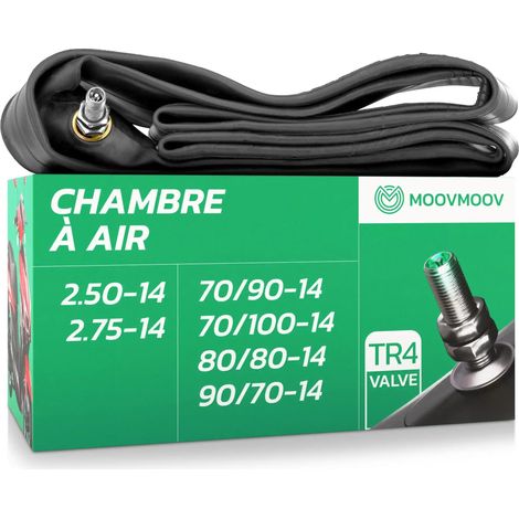 Chambre à Air 14 Pouces pour Pneus 70/90-14, 70/100-14, 80/80-14, 90/70-14, 2.50-14 et 2.75-14 (1/5)