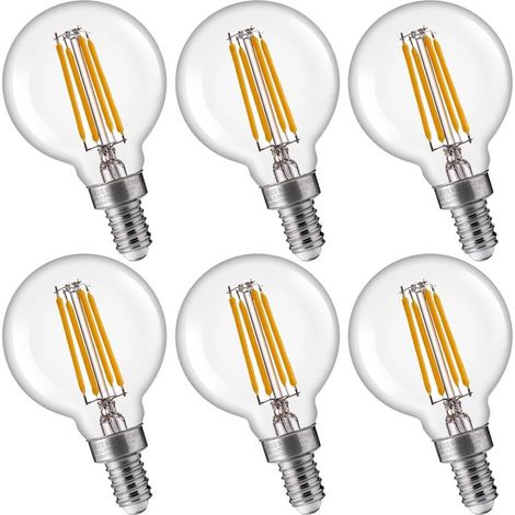 Lot de 6 Ampoules LED G40 – E12 1W Blanc Chaud Guirlande (1/5)