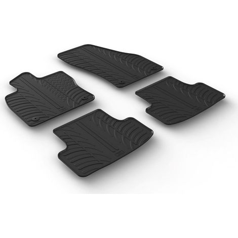 Set tappeti su misura in gomma - compatibile per Skoda Karoq (12/17)