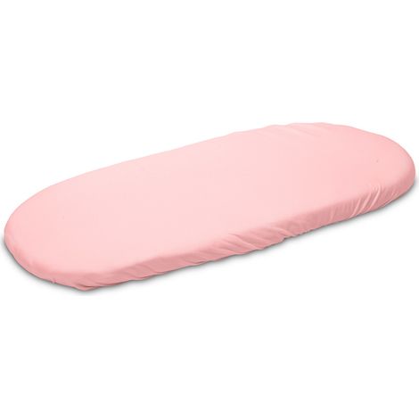 Drap-housse rose en bambou pour poussette 35 x 75 (1/3)