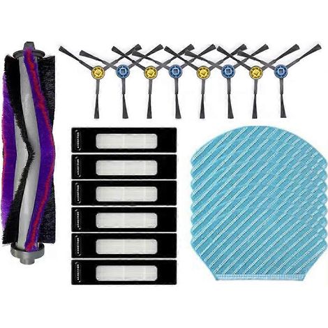 Ersatzteile für Midea M7 / M7 Pro / M7 Max / Eureka NER700 Staubsauger: Hauptbürste, Filter und Reinigungstuch. (1/5)