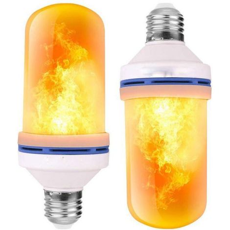 Ampoule Led Effet Flamme - E27 - 5 W - 4 Couleurs - Capteur Gravité - 1 Pièce (1/4)