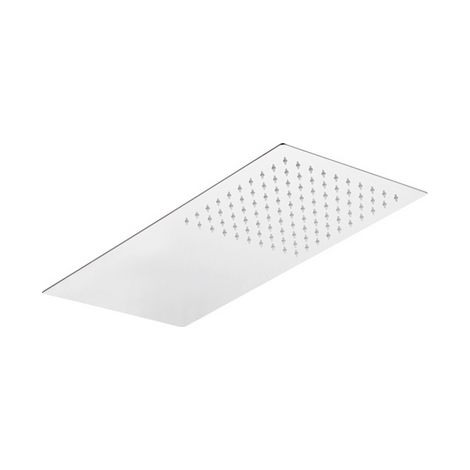 SOFFIONE 1 GETTO RETTANGOLARE ULTRA PIATTO ACCIAIO INOX- mm 500x250x3- MARIA- pezzi 1