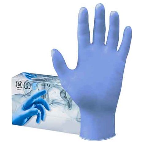 GUANTO MONOUSO IN NITRILE Tg. L - confezione 100 pezzi
