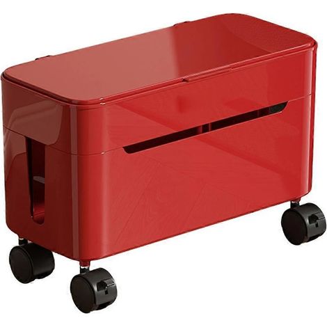 Boîte de rangement pour câbles de bureau avec couvercle, compartiment de gestion et de rangement des câbles A (1/5)