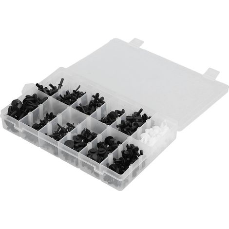 Kit de 350 pièces de rivets à pression, clips de fixation et moulures de panneaux, dimensions 27,4 x 17,8 x 4,22 cm, pour Ford. (1/5)