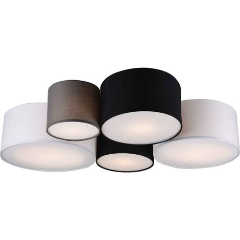 Plafoniera Soffitto Interno Moderna Multi Cilindri Colorati 90x70 cm GD Trio (1/5)