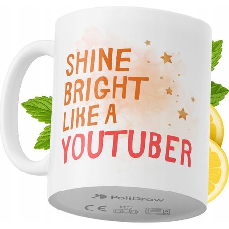 Lustige Tasse für YouTuber – Kaffee- oder Teetasse mit witzigem Textdesign – ideal für Geburtstage, Namenstage, Feiertage und besondere Anlässe. Hochwertige Tasse für Zuhause, Büro und Arbeit. Farbe: 