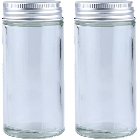 Bouteille Assaisonnement Barbecue - Bocal Verre Résistant Humidité - Pour Cuisine Extérieure et Intérieure - Lot de 1 (1/5)
